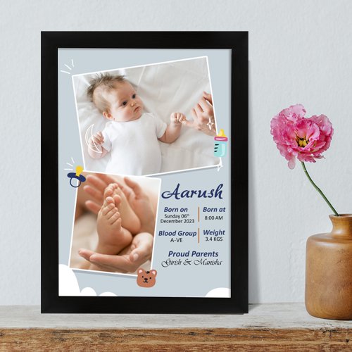 Baby Birth Frame ( Design 2 )