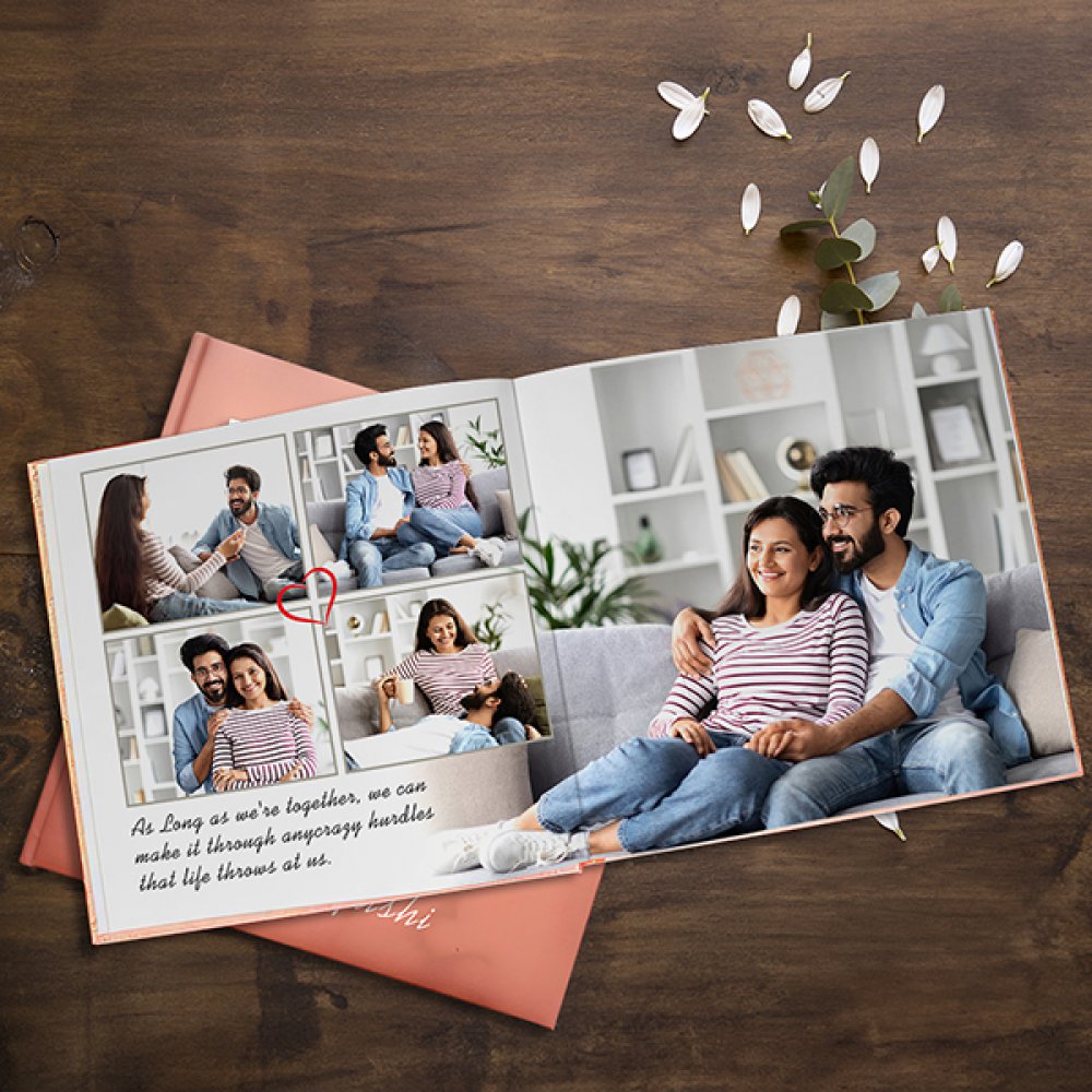 Valentine Love Album For Couples ( 8 x 8 Square )